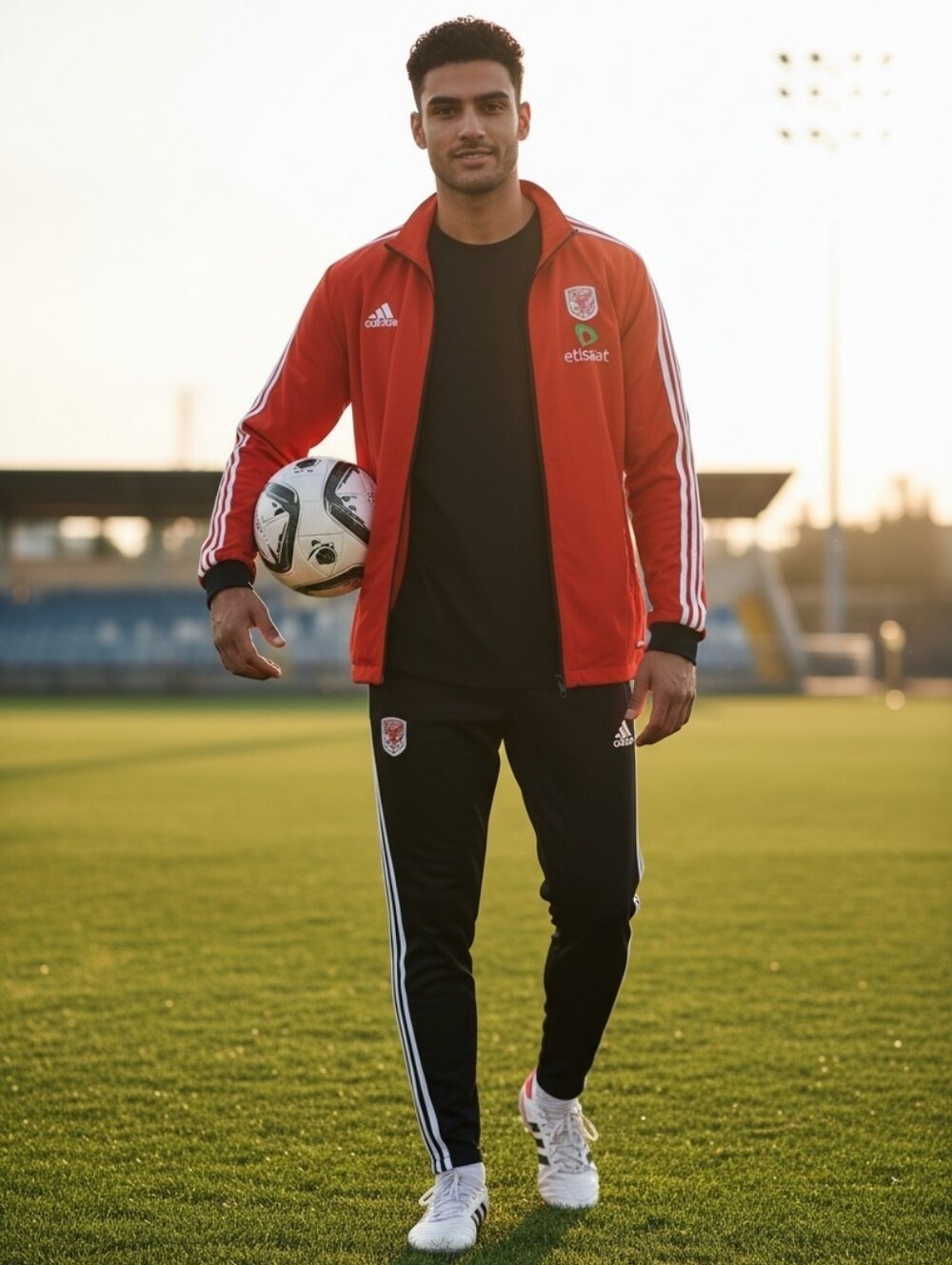 Official ADIDAS X ALAHLY Soccer/Football Jacket Reversible